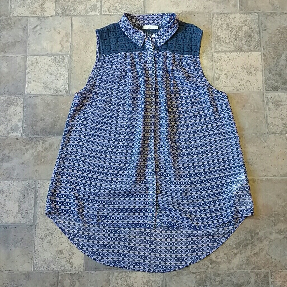Jake's crochet sleeveless top size large